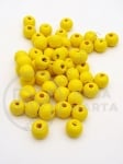 Bilă de lemn 8x7mm gaură galbenă ~3mm 1 paquet 40g ~215 buc 321319