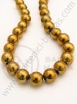 Mărgele de sticlă 12mm aurii ~28 bucăți 1 bucată 343148