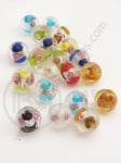 Mărgele de sticlă 12mm gaură lampwork 2mm 1 buc 335193