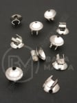 Element metalic pentru bijuterii 10x7mm culoare argintie 1 pachet 10 buc 301872