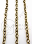 Lanț metalic 5.5x4x1mm culoare bronz antic 1 metru 302149