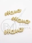 Element de conectare 30x8.5x2mm alamă cu zirconii forged 1 piece 305325