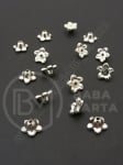 Margele SSV pălărie argintie 8x5mm, gaură 1mm, 1 pachet, 150 buc. 318659
