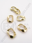Inel SSV 14x19mm pentru lanț auriu 40 buc 318003
