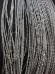 Împletit lamé culoare argintie 0.8mm 1 bobină ~100m 441154