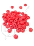 Șaibă de lemn 7x3mm, gaură roșie 2mm, 1 pachet 40g ~650 buc 321218