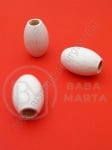 Cilindru din lemn alb 24x16mm gaură 7mm 1 pachet 15 buc 321279
