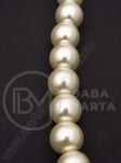 Şir de perle din glass crem 10mm ~80cm ~85 pieces 341043