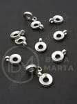 Margele SSV 11x8x2mm culoare argintie gaură 3mm 1 pachet 150 buc 318568