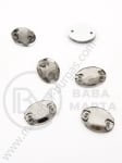 Placă de sticlă (cristal) 13x18x5mm gri 1 pachet 5 buc 151465