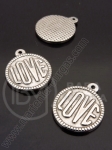 Pandantiv OȚEL 20x18x2.5mm 1 pachet 2 buc 307209