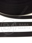 Panglică de satin 10mm ruptă neagră, 1 pachet, 5 metri, 451479