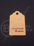 Etichete carton 50x30x0.4mm gaură 5mm 1 pachet 20 buc 111227