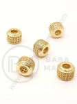 Mărgele cilindrice 9x6.5mm cu cristale forjate 307552