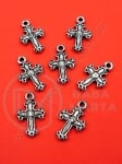 Pandantiv cruce 21x13mm metalic 1 pachet 40g ~160 buc 318158