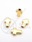 Cruce OȚEL (304) 14x10x4mm culoare aurie gaură 2.7mm 1 buc 305772