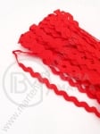 Lățime 5,5 mm zig-zag roșu 13 metri 411144
