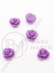 Trandafir pentru lipit, mov, 10x6.5mm, tip cabochon, pachet de 1, 20 buc., 121034