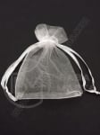 Saculet pentru bijuterii 7x9cm organza alb 1 pachet 10 buc 461276