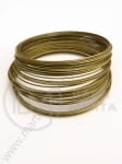 Brățară din sârmă 55x0.6mm bronz antic 50 spire 301230