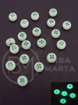 Mărgele LUMINOASE 7x4mm gaură de trifoi 1.4mm 1 pachet 40g ~300 buc 312795