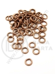 Inel metalic 5x1mm culoare cupru 1 pachet 200 buc 302117