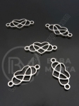 Element inimă infinită OȚEL 23x10x1.5mm 1 pachet 1 bucată 305698
