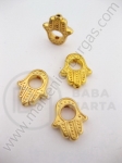 Ace metallice 15.5x13x3mm aurii 10 buc 308068