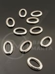 Mărgele SSV 13.5x9x2mm culoare argintie 150 buc 318327