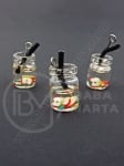 Glass pendant 14-11mm cu fructe 2 buc.335637