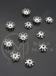 Capac de flori 7x7x2.5mm OȚEL (304) orificiu 1mm 1 pachet 20 buc 305737