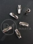 Vârf lanț cu bile 9x3.5mm, gaură 1.8mm. 50 buc. 6492