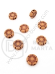 Floare 10x4mm imitație lemn 1 pachet 40g ~132 buc 312313