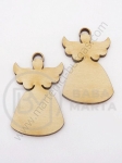 Figurină din lemn Înger 50x30mm hole 4mm 1 paquet 5 pcs 182273