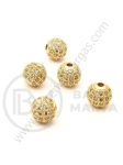 Margele 8mm cu cristale forjate, 1 bucată 307542