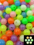Mărgele luminoase 6mm gaură sferică 1.5mm 1 pachet 40g ~400 buc 312869