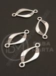Element de conectare 26x12mm color argintie 10 buc 309191