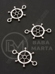 Volan metalic cu element de direcție 23x15mm, culoare argintie, 1 pachet, 20 buc. 306303
