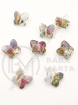 Fluture de cristal 10x9x6mm Swarovski imitație efect cameleon AB 1 pachet 10 bucăți 335419