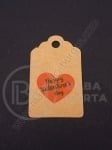 Etichete carton 50x30x0.4mm gaură 5mm 1 pachet 20 buc 111235