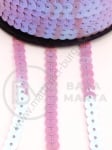 Panglică cu paiete 6mm violet curcubeu 1 metru 411066