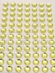 Pietricele acrilice cu lipici 6mm 84 buc 1 autocolant 181034