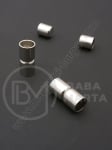 Închizatore magnetică 9.5x20mm argintie, gaură 8mm, 1 buc. 302018