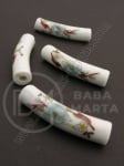 Mărgele de porțelan ~38~40x9mm gaură pictătă 4mm 1 buc 335059
