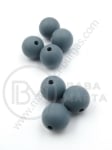 Bilă de mărgele din silicon 12mm gaură 1.5mm 1 paquet 5 buc 317047