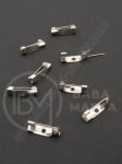 Închizatore metallice 15x5mm color argintie 1 pachet 50 buc 301638