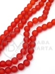 Şir de mărgele de sticlă 8mm color vinului mată 80cm ~105 buc 1 buc 343574