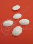 Pietriș 13x18mm alb pentru lipit 10 bucăți 151145