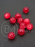 Mărgele ochi de pisică 10mm tomate 1 pachet 50 buc 312119