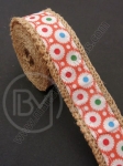 Bandă de pânză de sac cu bandă textilă width 25mm - length ~2 meters 1 rollă 462010